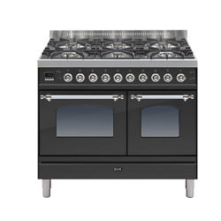 ILVE PDN1006E3 Milano Dual Fuel Range Cooker Matt Black